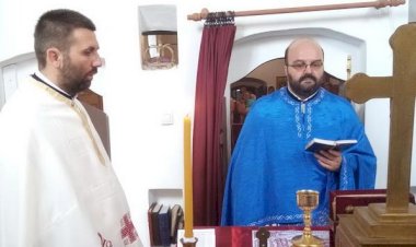 Увођење у дужност презвитера Огњена Верића за новог пароха у Кисачу