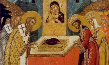 Полагање појаса Пресвете Богородице