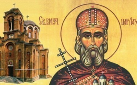 Акатист Светом благоверном кнезу крушевачком  и великомученику косовском Лазару