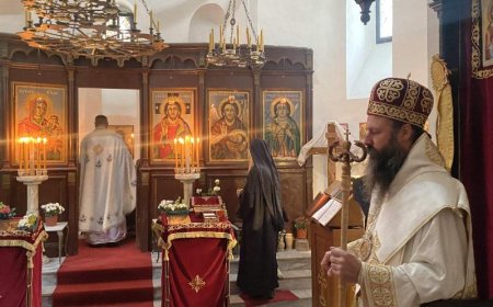 Владика Иларион богослужио у манастиру Драганац