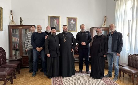Секретар Митрополије кемеровско-прокопијевске РПЦ протојереј Димитрије Мошкин посјетио Цетињску богословију