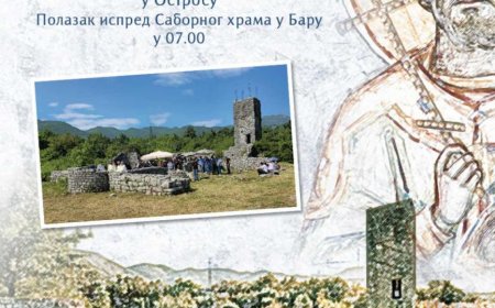 Литургија на темељима манастира Пречиста Крајинска, најава