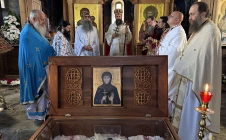 Епископ Иларион богослужио у манастиру Слепче