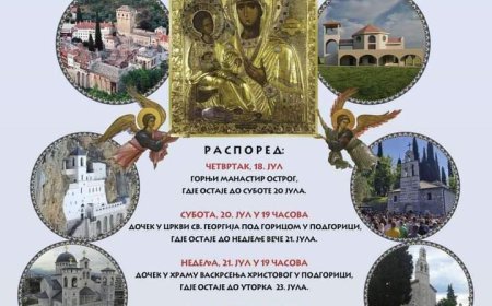 Долазак иконе Пресвете Богородице Тројеручице