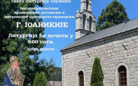 Митрополит Јоаникије у недјељу богослужи у Колашину