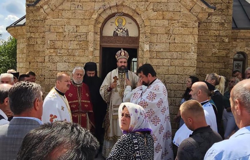 Архијерејска Литургија и освећење цркве у Лијесци код Томашева