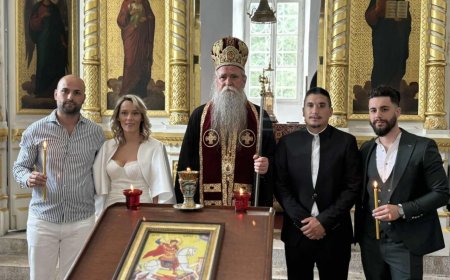 Митрополит Јоаникије на Ћипуру вјенчао Луку Бјеловића и Јасну Радак