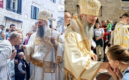 Бесједа Патријарха Порфирија у Цркви Светог Николе у Котору