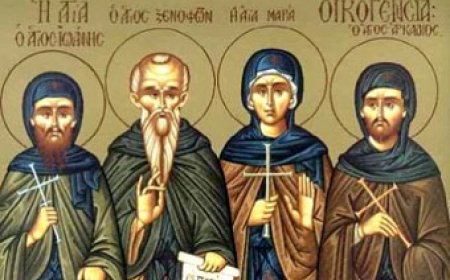 Преподобни Ксенофонт и Марија, и синови њихови Јован и Аркадије