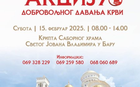 Даруј крв – спаси живот, акција барског ДДДК „Свети Јован Владимир“