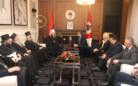 Патријарх Порфирије са председником Додиком: Циљ пресуде Суда БиХ јесте да делeгитимизује постојање Републике Српске