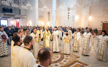 Епископ Методије богослужио у Саборном храму Преподобног Симеона Мироточивог у Беранама