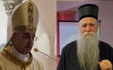 Митрополит Јоаникије примио у посјету Бискупа которског Младенa Вукшића