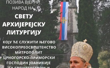 Митрополит Јоаникије у Средопосну недјељу служи у Рисну