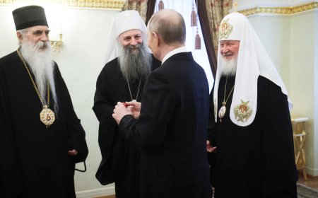 Патријарх Порфирије разговарао са председником Руске Федерације Владимиром Путином