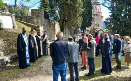 Парастос у манастиру Савина за пострадале у Јасеновцу и другим стратиштима