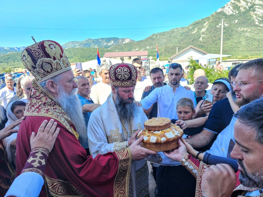 Архијерејска литургија у Кривошијама поводом десетог Сабора братства Самарџића